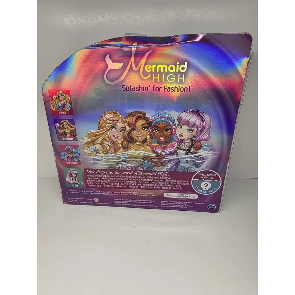 MERMAID HIGH Searra Deluxe Mermaid Doll & Accessories with Removable Tail Doll
